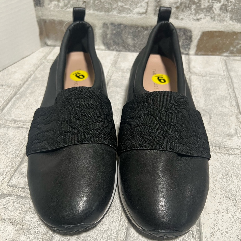 Taryn Rose Black Slip-On Shoes